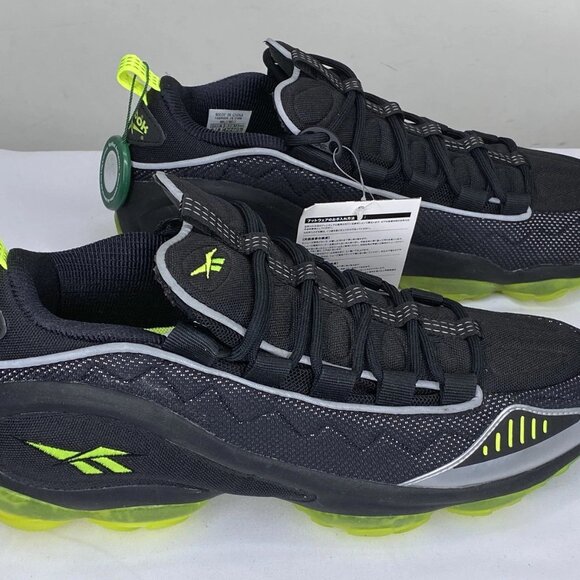 Reebok Men’s DMX Run 10 Atmos Sneakers – Black/Volt – Size 9 - Picture 9 of 9
